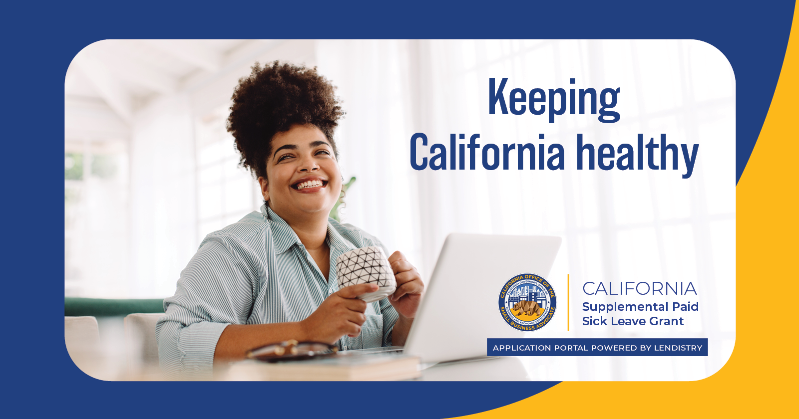 CA Supplemental Paid Sick Leave Grant Program - Keeping California Healthy Banner